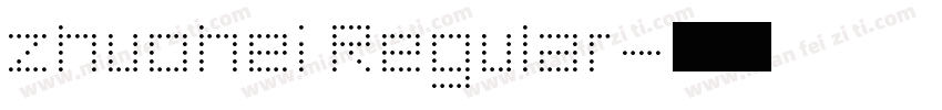 zhuohei Regular字体转换